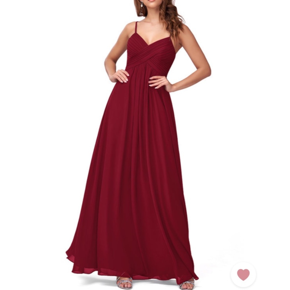 Azazie Bridesmaid Dress - Burgundy - Shannon